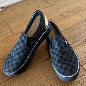 checkered vans sz 7.5